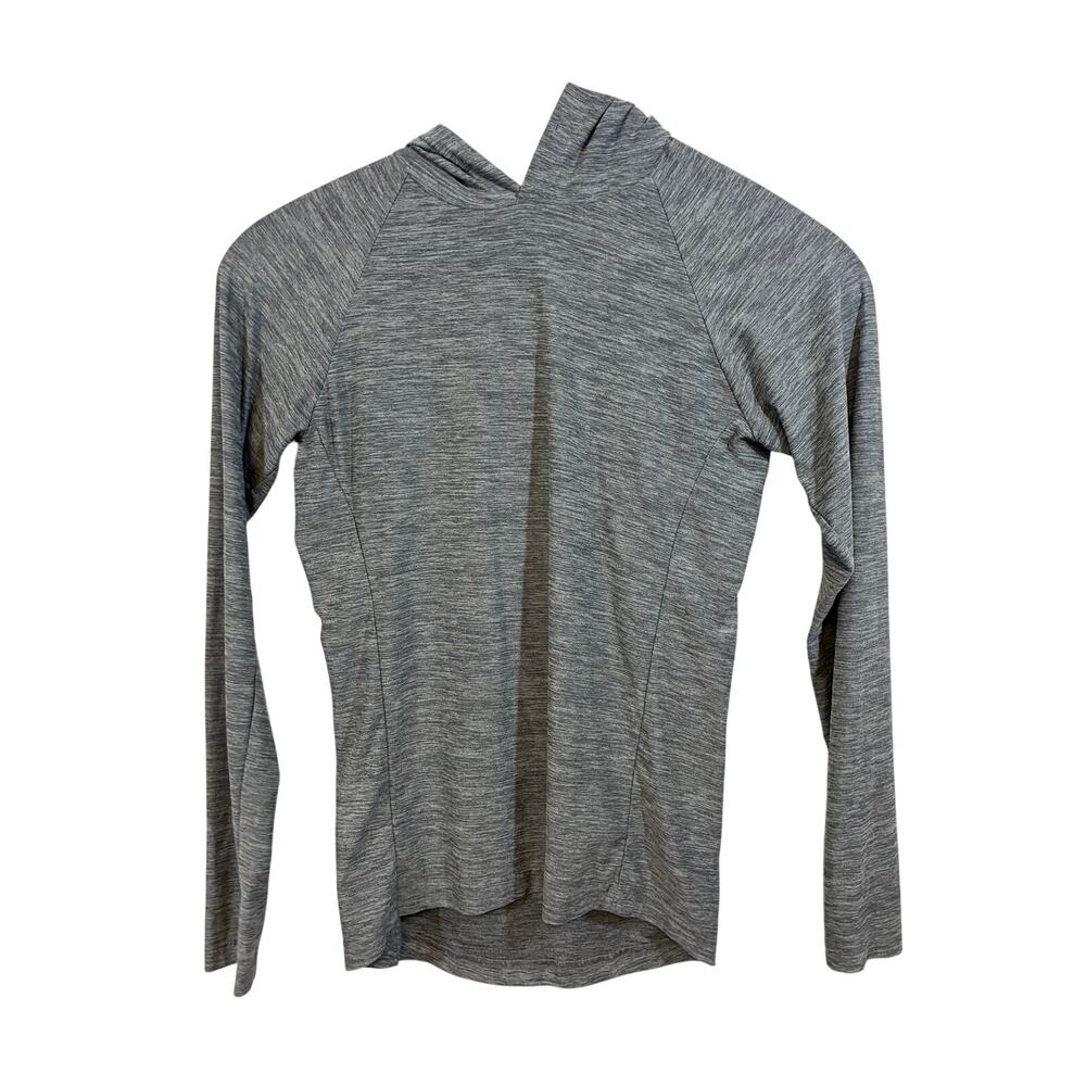 Leg3nd Gray Minimalist Hoodie Womens S Pullover Streetwear Clean Girl Casual